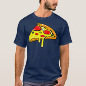 Mutter Vater Son Tochter Pizza Slice Matching T-Shirt (Vorderseite)