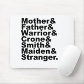 Mutter & Vater & Warrior & Krone & Smith & Maiden Mousepad (Mit Mouse)