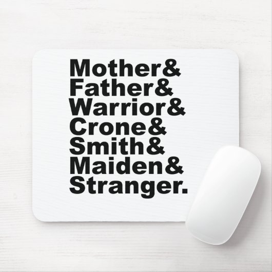 Mutter & Vater & Warrior & Krone & Smith & Maiden Mousepad (Mit Mouse)