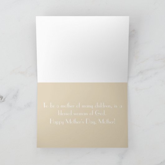 Mutter vieler Kinder Karte (Innenseite)