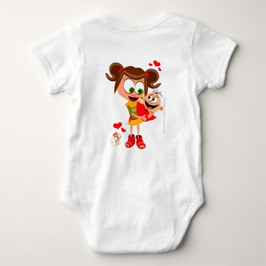 Mutter Voli Bebu - Bodici - Beli Baby Strampler (Rückseite)