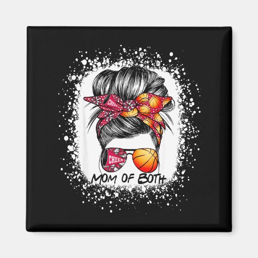 Mutter von beiden Cheer-Mutter Basketball-Mutter u Magnet (Vorne)