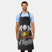 Mutter von beiden Game Day Baseball Softball Schürze (Getragen)