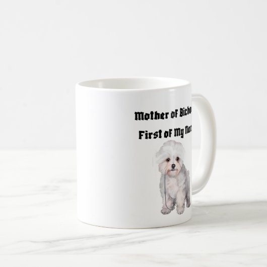 Mutter von Bichons, Vorname Kaffeetasse (VorderseiteRechts)