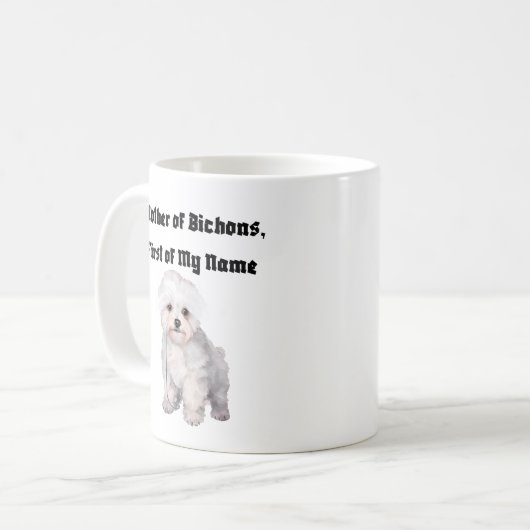 Mutter von Bichons, Vorname Kaffeetasse (Vorderseite Links)