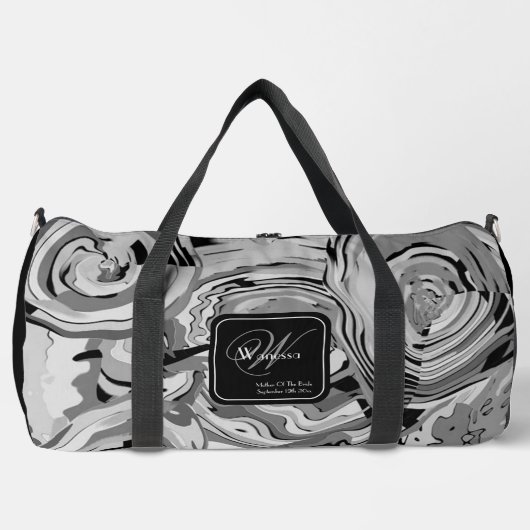 Mutter von bride Geschenk elegantes Muster Chic Mo Duffle Bag (Vorderseite)