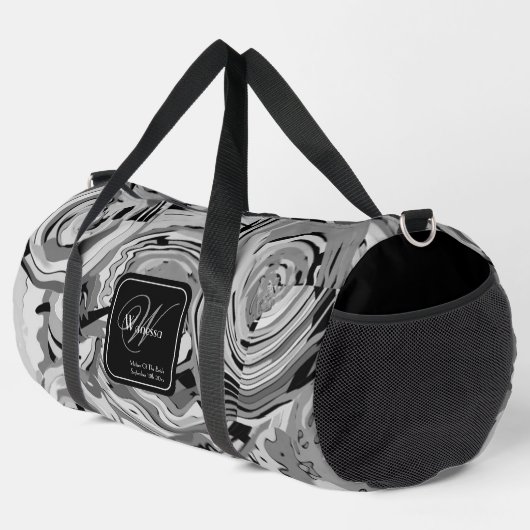 Mutter von bride Geschenk elegantes Muster Chic Mo Duffle Bag (Rechte Ecke)