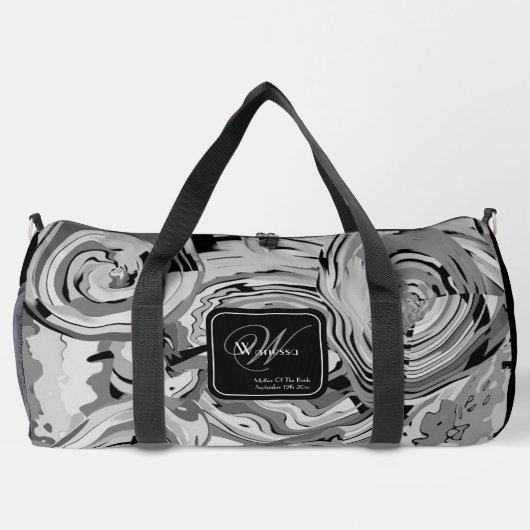 Mutter von bride Geschenk elegantes Muster Chic Mo Duffle Bag (Rückseite)
