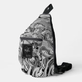 Mutter von Bride-Geschenk Moderne Muster Chic Mono Crossbody Bag (Rechte Ecke)