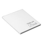 Mutter von Bride Script Gray Notizblock (angewinkelt)