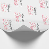 Mutter von Bride Script Pink Geschenkpapier (Ecke)