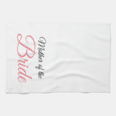 Mutter von Bride Script Pink Handtuch (Horizontal)