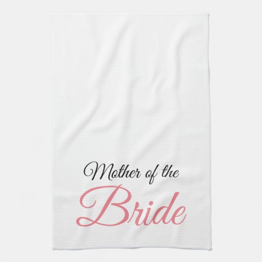 Mutter von Bride Script Pink Handtuch (Vertikal)