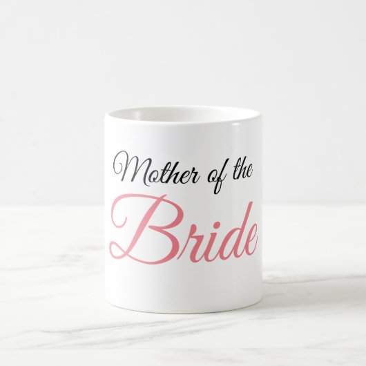Mutter von Bride Script Pink Kaffeetasse (Mittel)