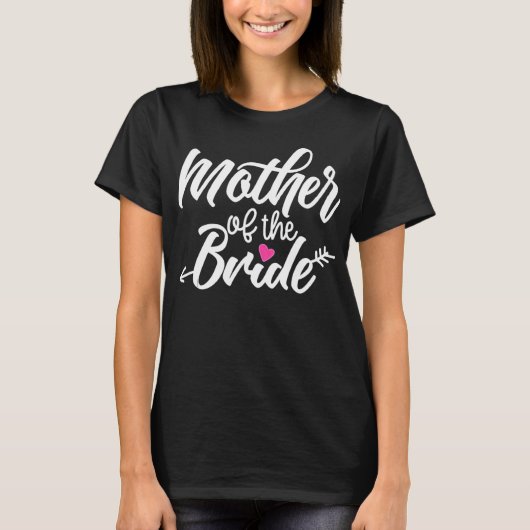 Mutter von Bride Wedding Bachelorette Bridal T-Shirt (Vorderseite)