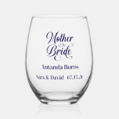 Mutter von Bride Weinglas Ohne Stiel (Vorderseite)