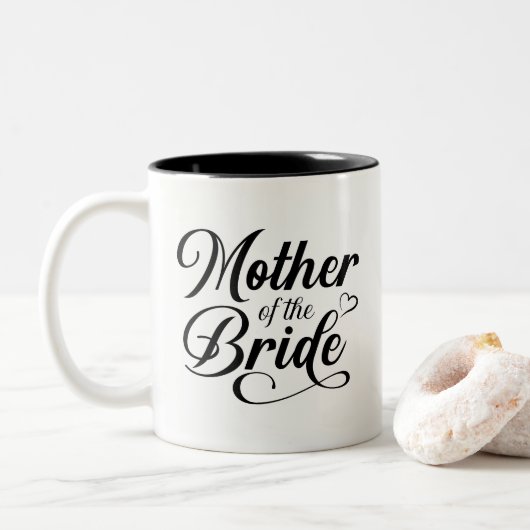Mutter von Bride Zweifarbige Tasse (Mit Donut)