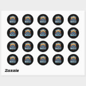 Mutter von Bridezilla Mutter des Bride Funny Mot Runder Aufkleber (Blatt)