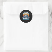 Mutter von Bridezilla Mutter des Bride Funny Mot Runder Aufkleber (Tasche)