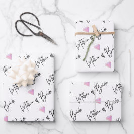 Mutter von Brillenwickelpapier Set aus 3 Flachblät Geschenkpapier Set