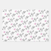 Mutter von Brillenwickelpapier Set aus 3 Flachblät Geschenkpapier Set (Vorderseite 3)