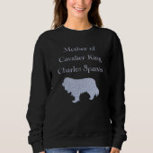 Mutter von Cavalier King Charles Spaniel Silver Sweatshirt (Vorderseite)