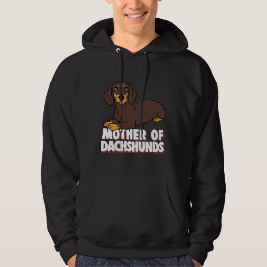 Mutter von Dackeln Hoodie (Vorderseite)