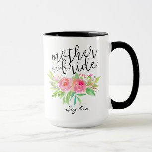 Mutter von dem Bride Watercolor mit Tasse