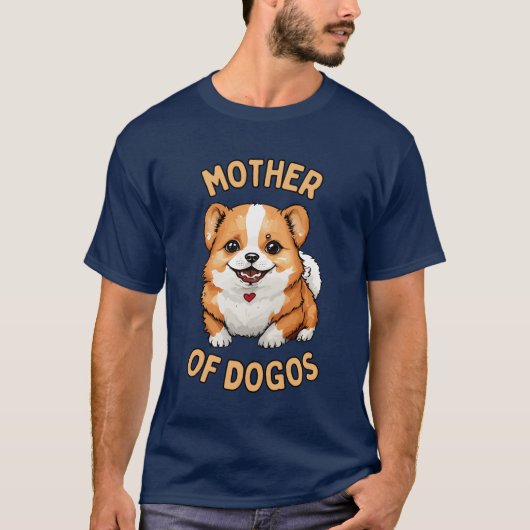 Mutter von Dogos-Geschenk T-Shirt (Vorderseite)