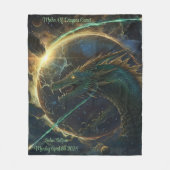 Mutter von Drachen Comet & Eclipse Fleecedecke (Vorderseite)