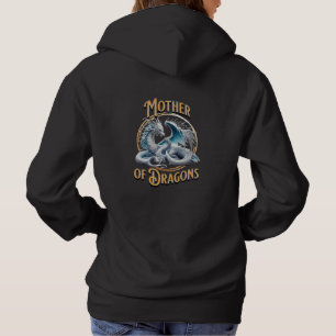 Mutter von Dragons Mama und Baby Dragon Hoodie