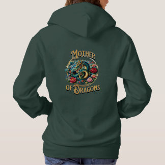 Mutter von Dragons Mama und Baby Dragon Hoodie