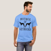 Mutter von Greyhounds Mama Niedliche Hundefrau T-Shirt (Vorne ganz)