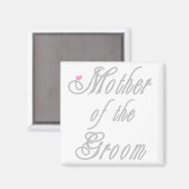 Mutter von Groom Classy Grays Magnet (Vorderseite/Rückseite)