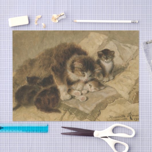 Mutter von Henriette Ronner-Knip Seidenpapier (Handwerk)