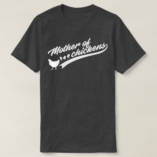 Mutter von Hühnern Funny Chicken Geschenk Hühnchen T-Shirt (Design vorne)
