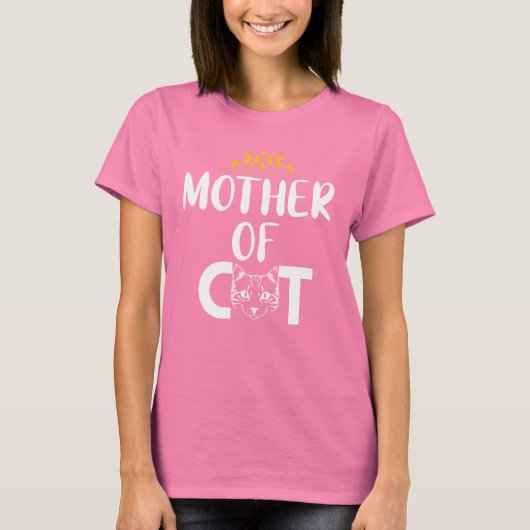 Mutter von Katze T-Shirt (Vorderseite)