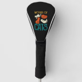 Mutter von Katzen - Katze Golf Headcover (Vorderseite)