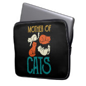 Mutter von Katzen - Katze Laptopschutzhülle (Vorderseite Links)