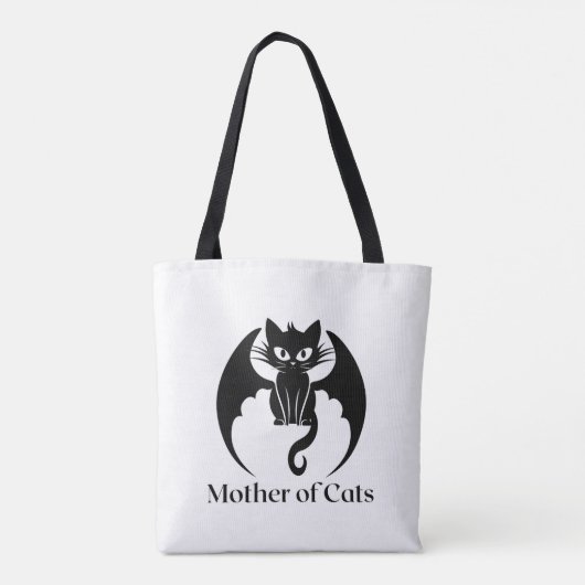 Mutter von Katzen Tasche (Rückseite)