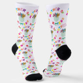 Mutter von Kittens Katzenliebhabern Geschenk Socken (Gewinkelt)