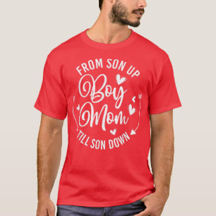 Mütter von kleinen Jungen arbeiten von Sohn bis T-Shirt