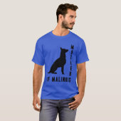 Mutter von Malinois Retro T-Shirt (Vorne ganz)