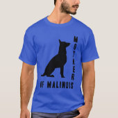 Mutter von Malinois Retro T-Shirt (Vorderseite)