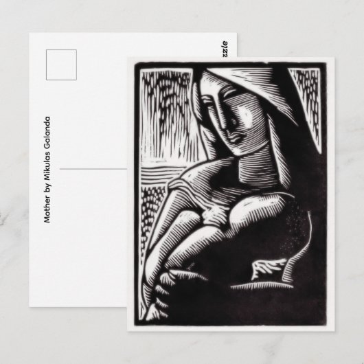 Mutter von Mikulas Galanda  Postkarte (Vorne/Hinten)