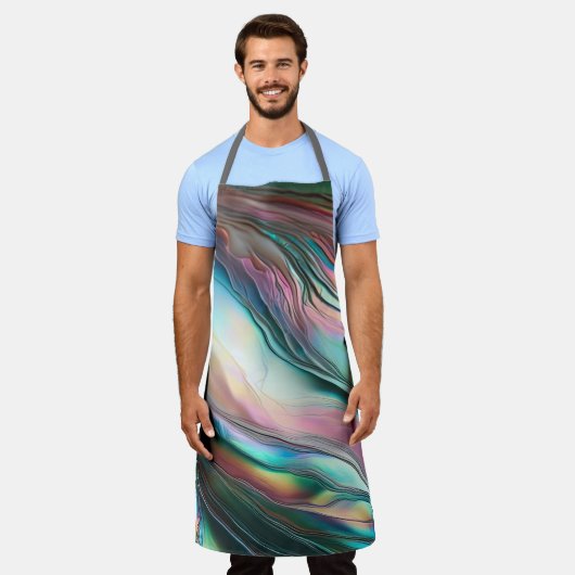 Mutter von Pearl Abalone Schürze (Getragen)