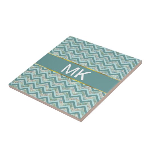 Mutter von Pearl Aquamarin ZigZag Fliese (Seite)