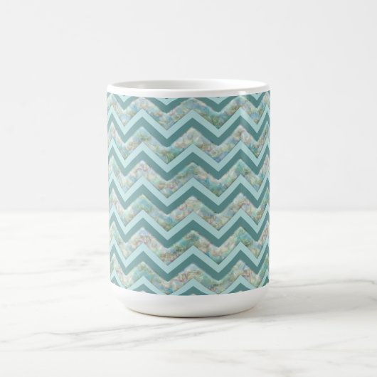 Mutter von Pearl Aquamarin ZigZag Kaffeetasse (Mittel)