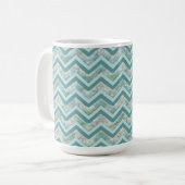Mutter von Pearl Aquamarin ZigZag Kaffeetasse (Vorderseite Links)