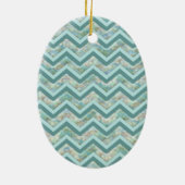 Mutter von Pearl Aquamarin ZigZag Keramikornament (Hinten)